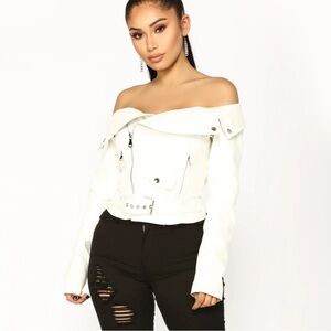 Ride with you Moto jacket top fashion nova